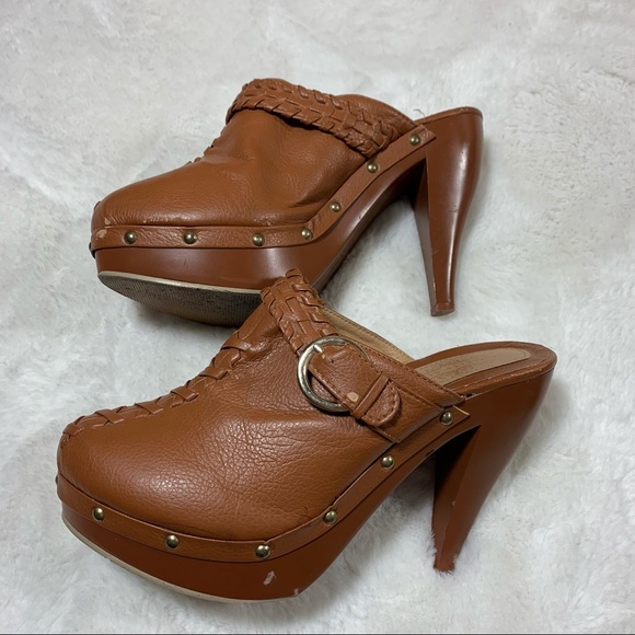 Charles Albert Faux Leather Clogs Size 9 - Picture 6 of 15